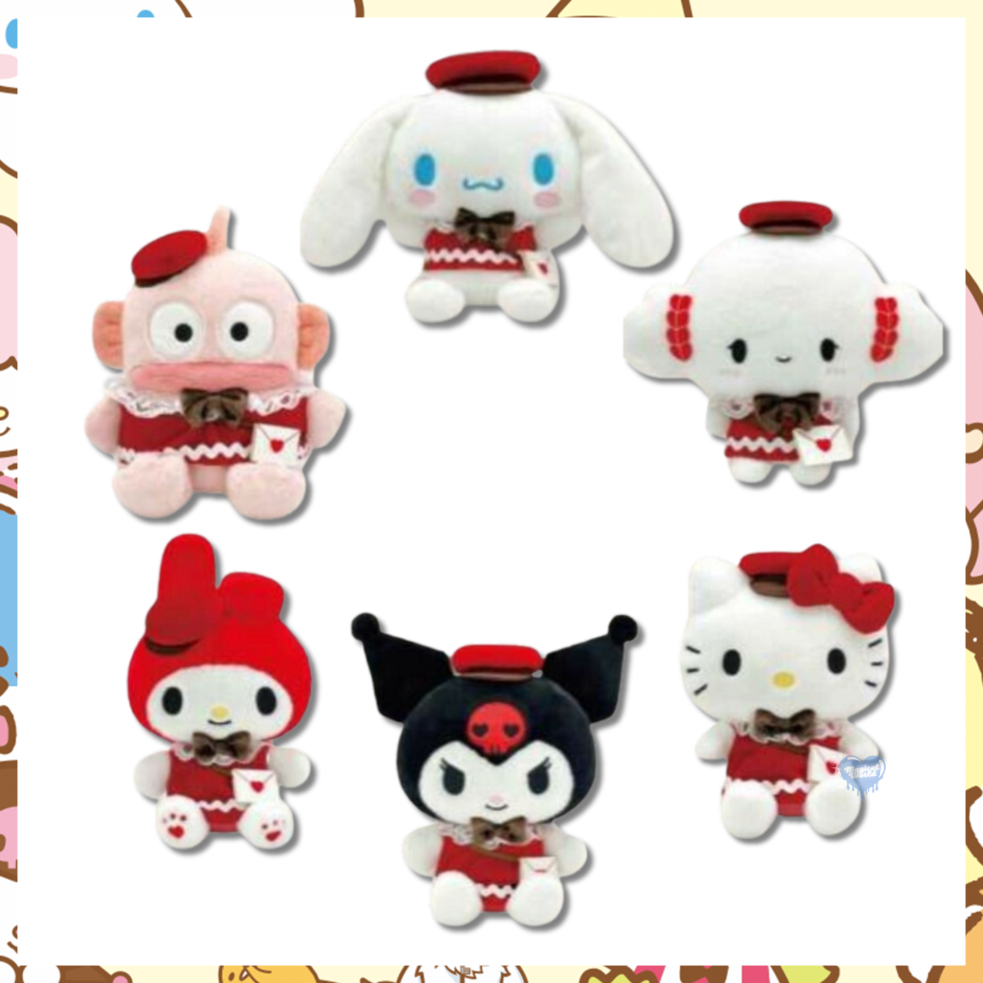 Sanrio Characters Love Letter Plush Toy