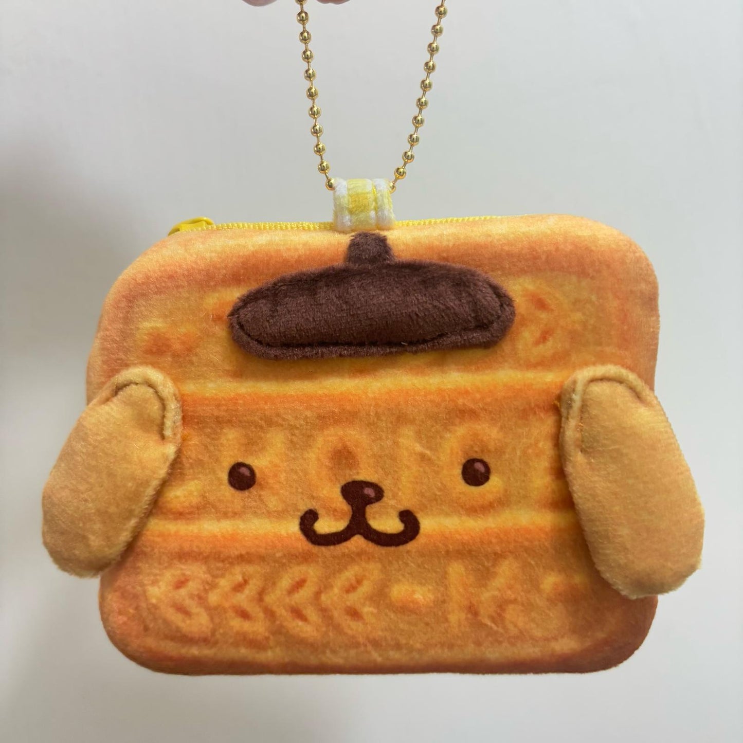 Sanrio x Choice Biscuits Pompompurin Plush Keychain Set