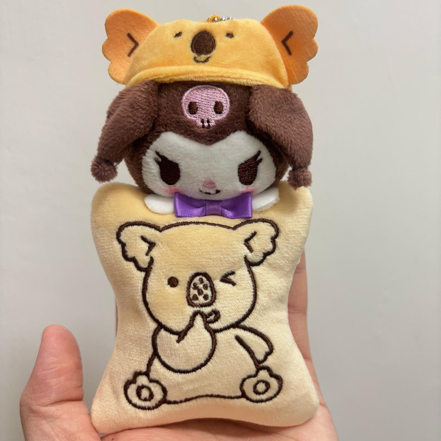 Sanrio x LOTTE Kuromi Plush Keychain Set