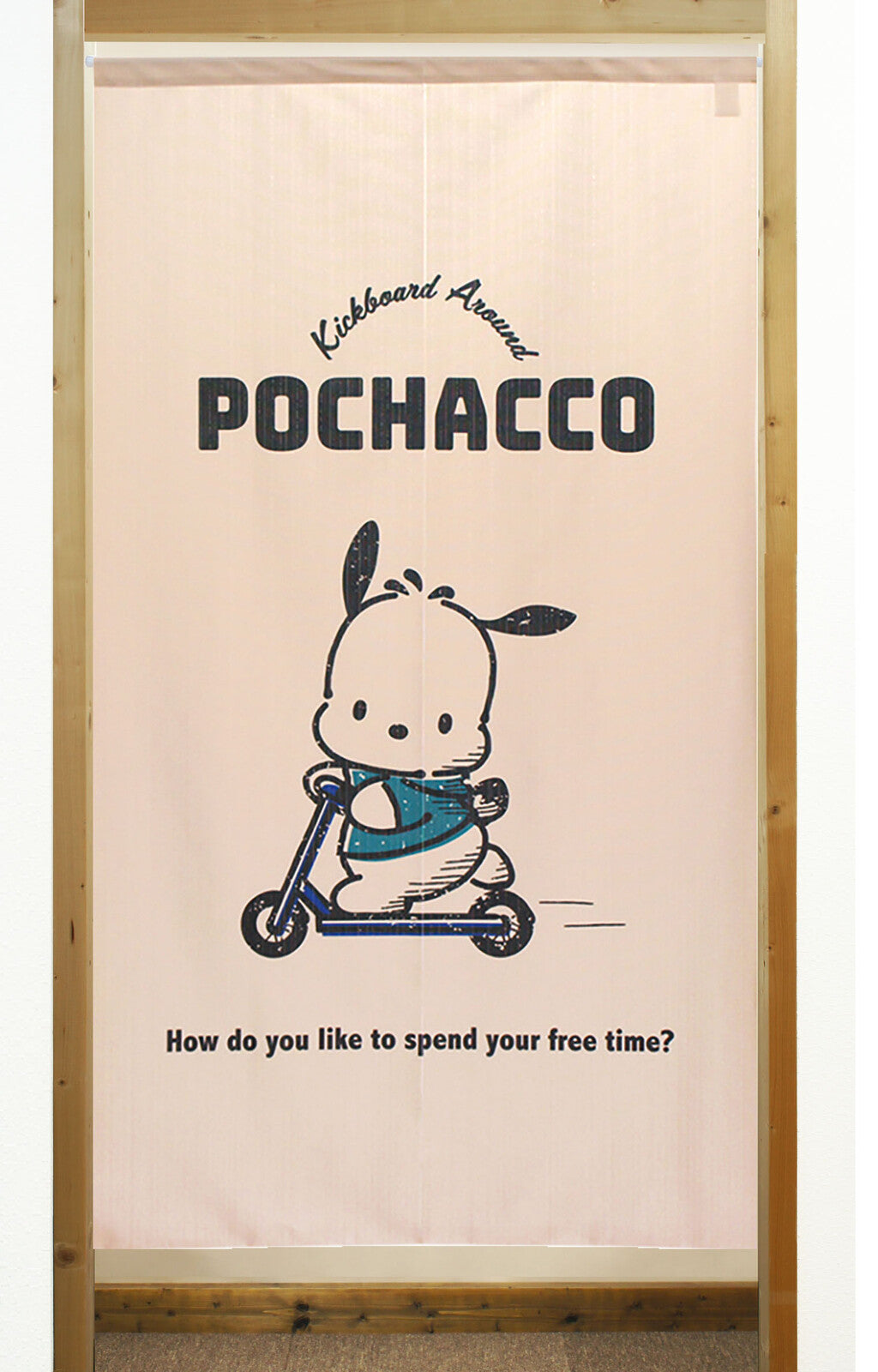 Sanrio "Pochacco enjoy!" Door Curtain Made in Japan