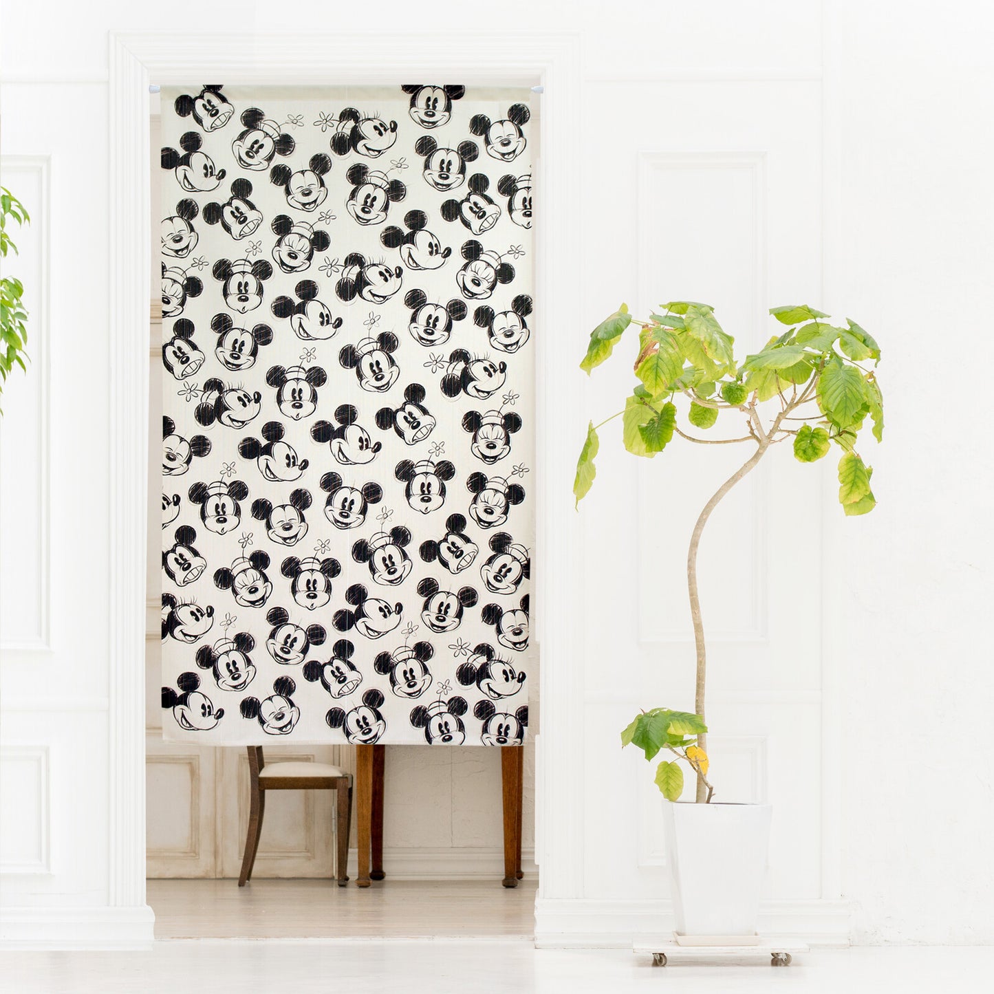 Disney Sketch Face Door Curtain Made in Japan