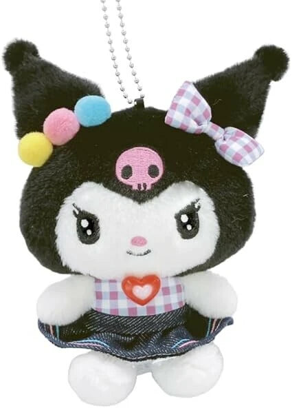 Sanrio Characters Gingham Denim Keychain