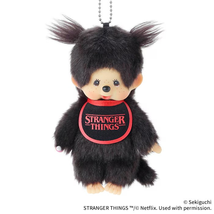Monchhichi x Stranger Things Collaboration Limited Edition Plush Keychain - Hellfire Club Boy & Eleven Girl Set