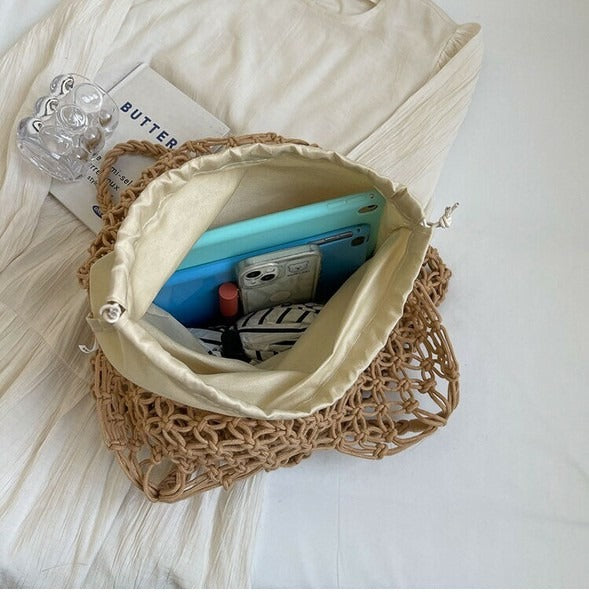 High-end Texture Niche Shoulder Woven Bag