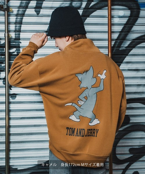 TOM T-100 High-Neck Big Sweatshirt with Back Print