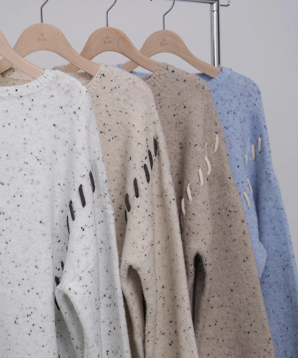 Bab Chocolate Chip Nep Knit Top