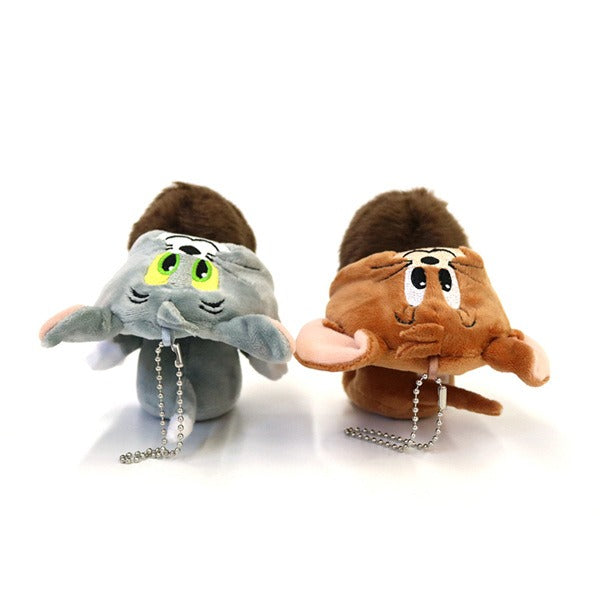 Tom and Jerry x Monchhichi Jerry Monchhichi Large Face SS Keychain