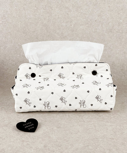 TOM and JERRY×Flapper Heart Tissue Box Cover