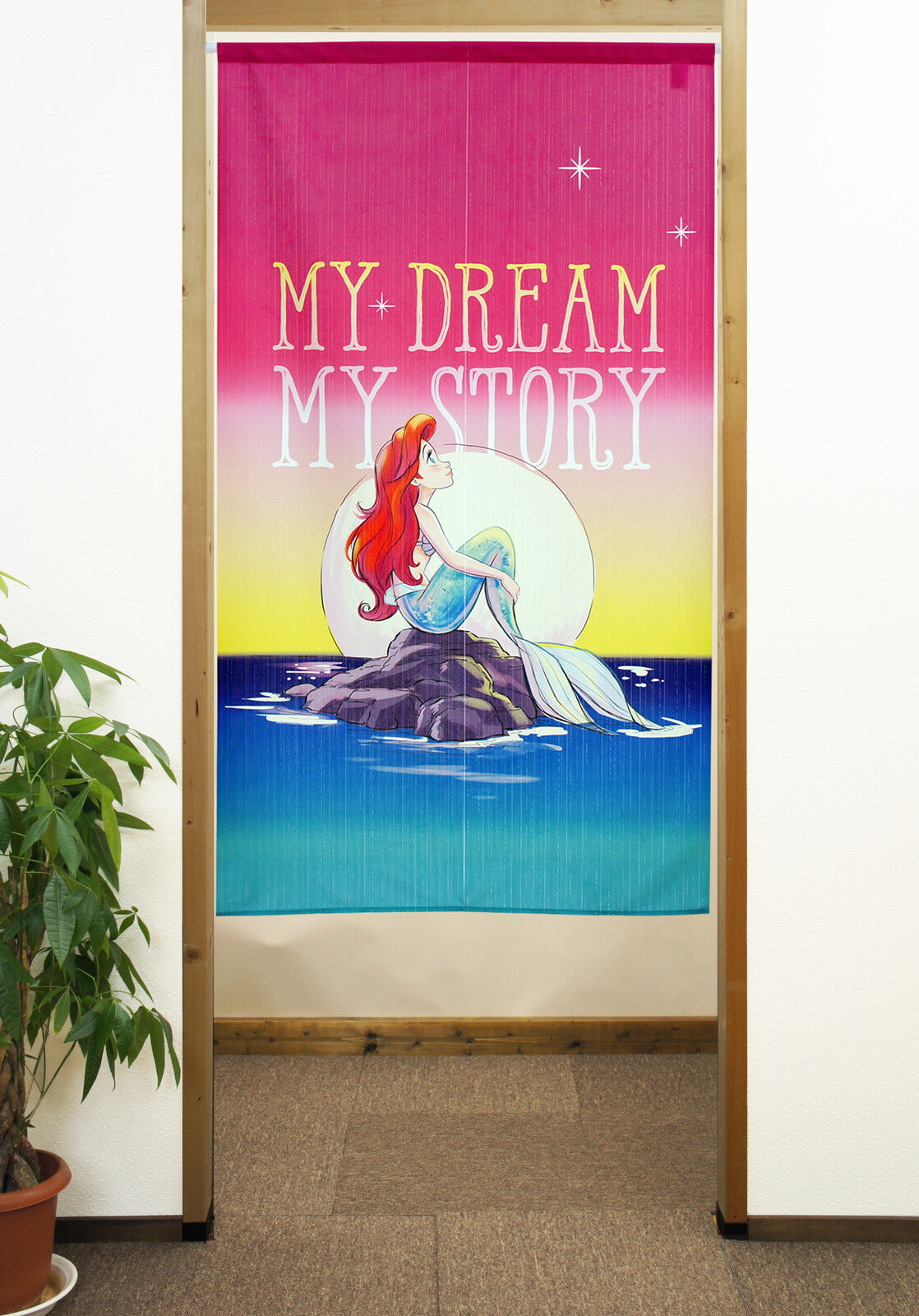 Disney MY DREAM MY STORY Door Curtain Made in Japan