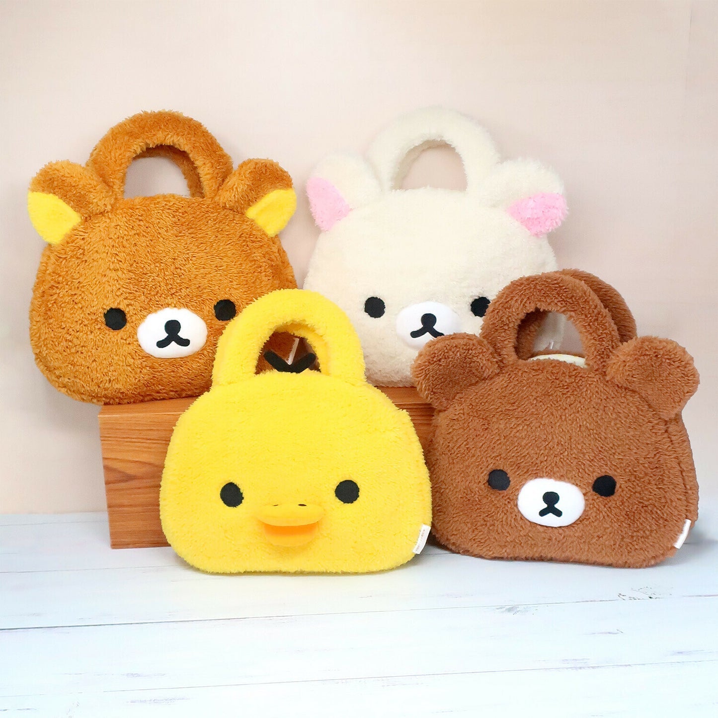 Rilakkuma Fluffy Tote Bag & Pouch Set