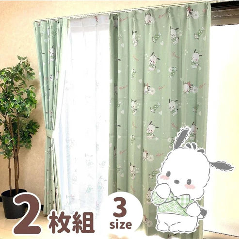 Pochacco 2-Stage Blackout Insulated Curtains + Screens 4-Piece Set