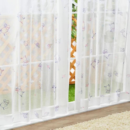 Pochacco 2-Stage Blackout Insulated Curtains + Screens 4-Piece Set