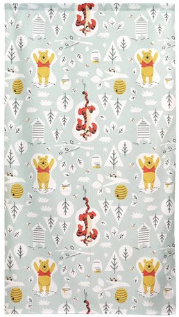 Disney Winnie the Pooh FUN IN THE SUN Door Curtain Made in Japan