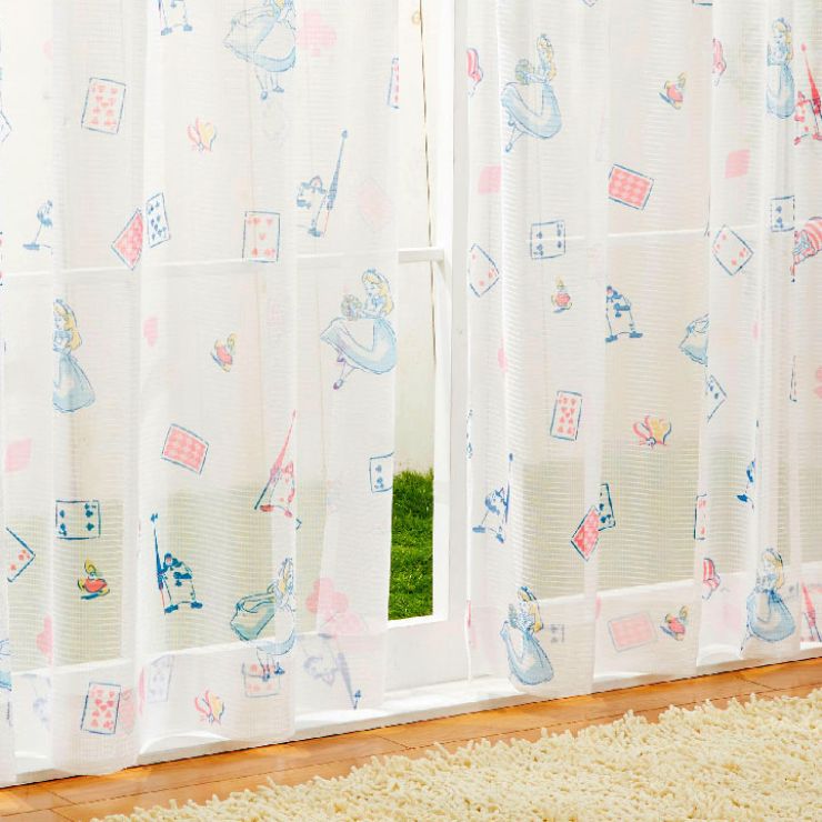 Alice in Wonderland Level 2 Blackout and Heat Insulation Curtain + Window Screen 4-Piece Set