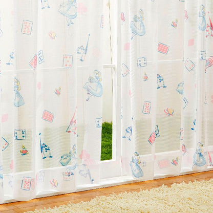 Alice in Wonderland Level 2 Blackout and Heat Insulation Curtain + Window Screen 4-Piece Set