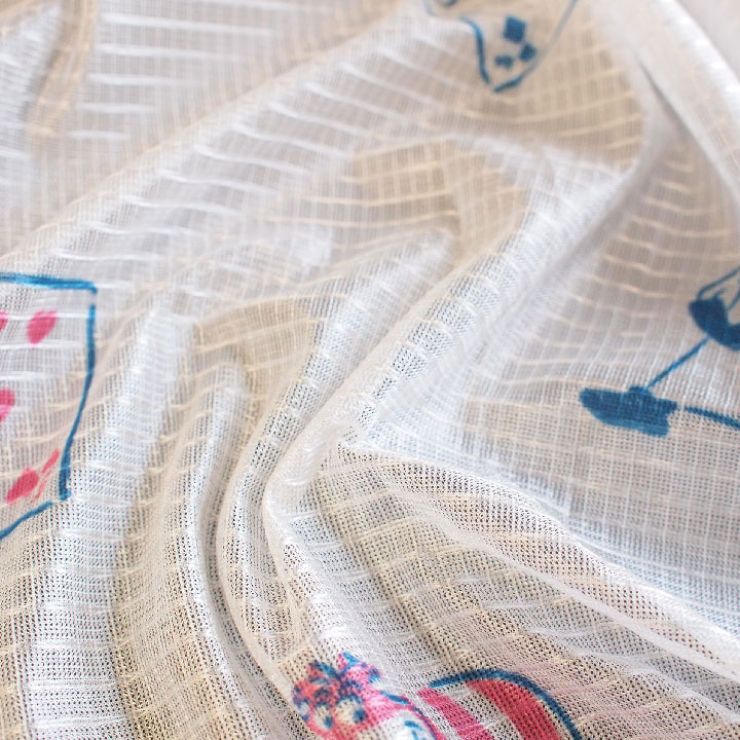 Alice in Wonderland Level 2 Blackout and Heat Insulation Curtain + Window Screen 4-Piece Set