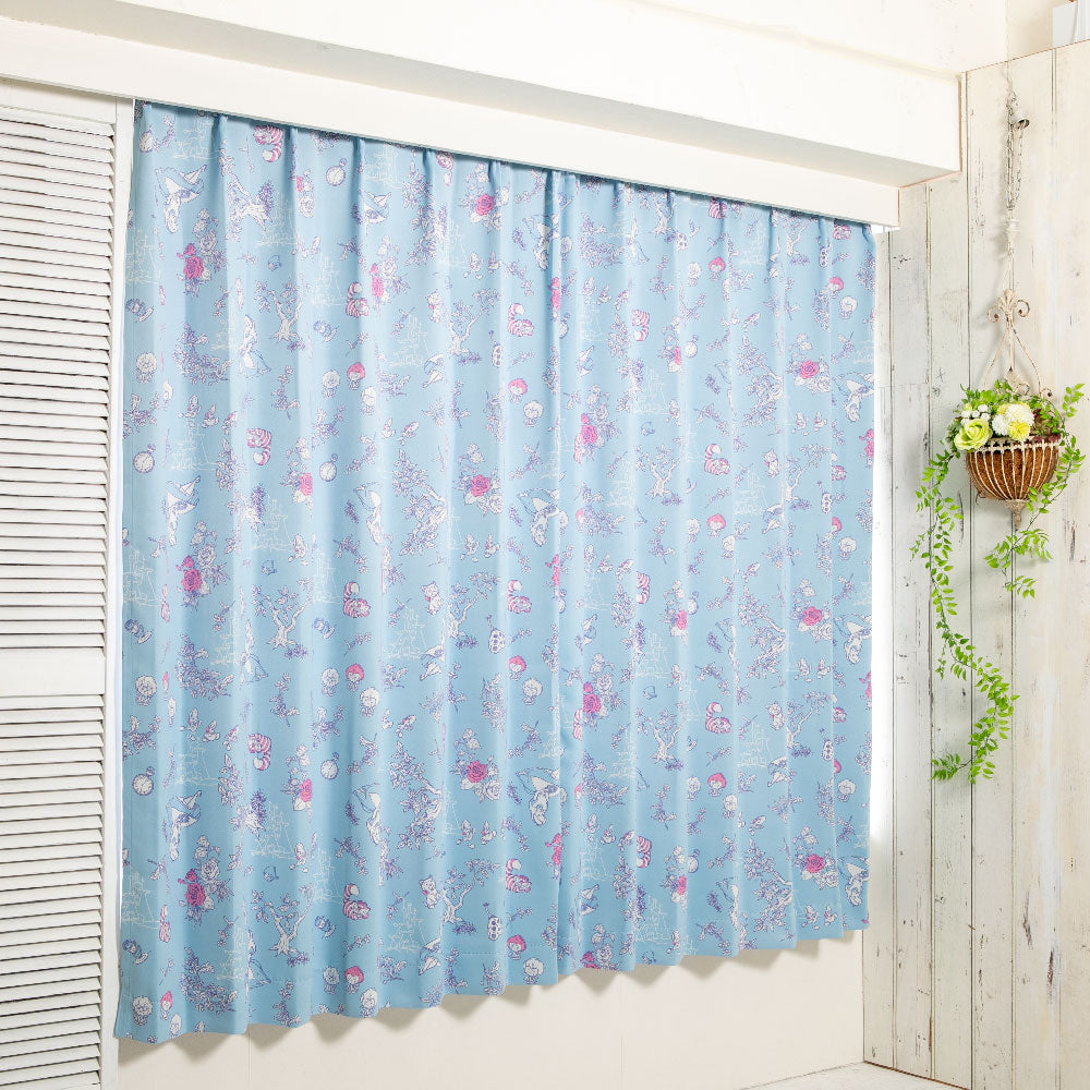 Alice in Wonderland Level 2 Blackout and Heat Insulation Curtain + Window Screen 4-Piece Set