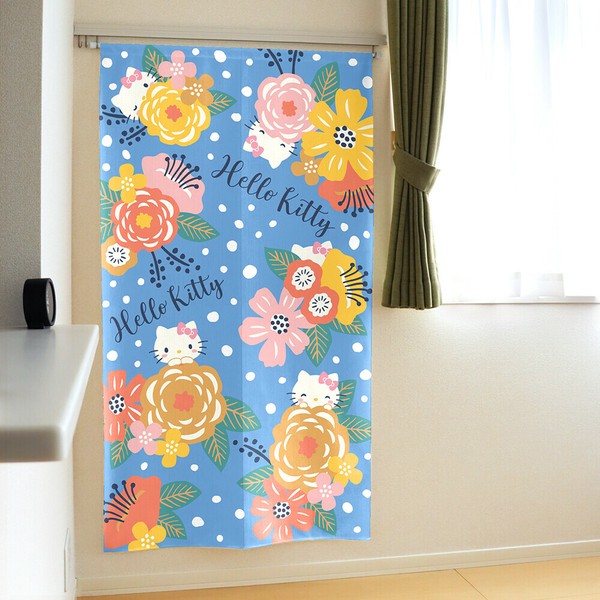 Sanrio Hello Kitty Nordic Flower Door Curtain Made in Japan