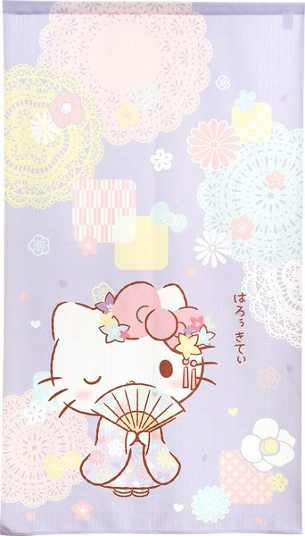 Sanrio Hello Kitty Japanese Pattern Cute Door Curtain Made in Japan