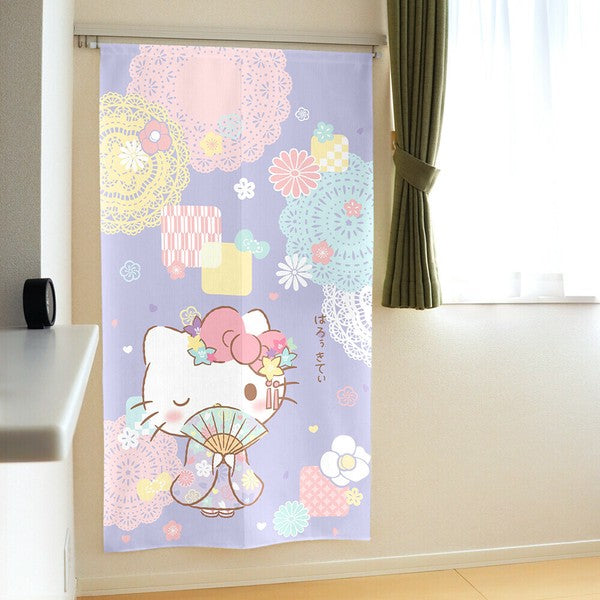 Sanrio Hello Kitty Japanese Pattern Cute Door Curtain Made in Japan