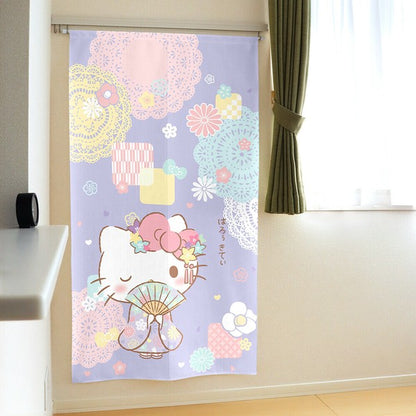 Sanrio Hello Kitty Japanese Pattern Cute Door Curtain Made in Japan