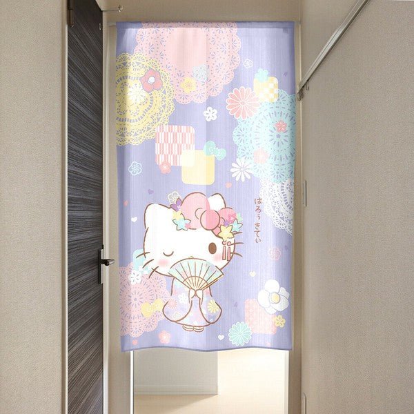 Sanrio Hello Kitty Japanese Pattern Cute Door Curtain Made in Japan