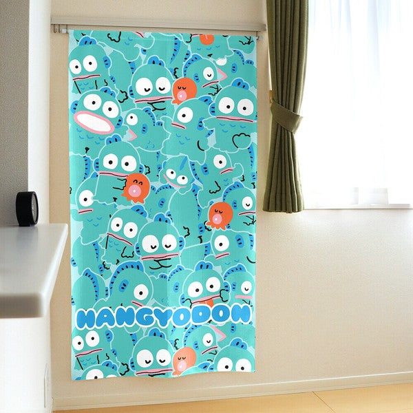 Sanrio Hangyodon Gyugyuto Ippai Door Curtain Made in Japan