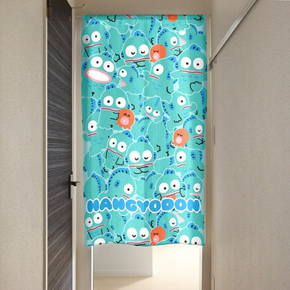 Sanrio Hangyodon Gyugyuto Ippai Door Curtain Made in Japan