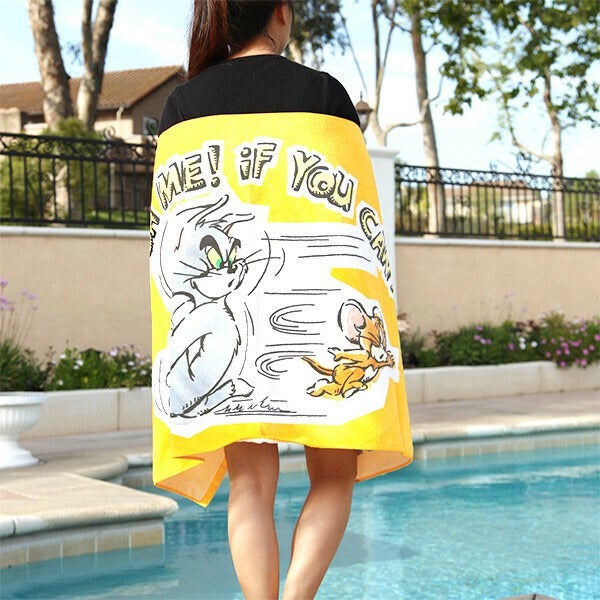 Tom & Jerry Beach Towel CATCH ME ! iF You CAN !
