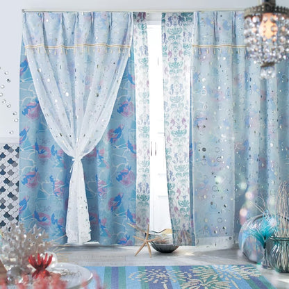 Disney Ariel Blackout Window Screen Curtains 4-Pack