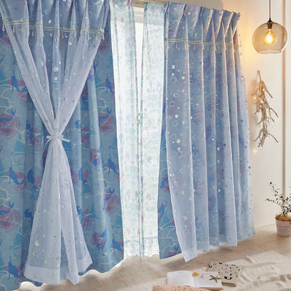 Disney Ariel Blackout Window Screen Curtains 4-Pack