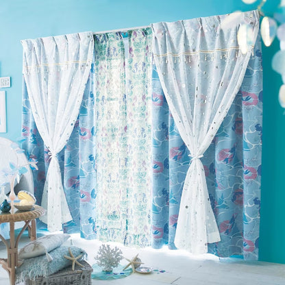 Disney Ariel Blackout Window Screen Curtains 4-Pack
