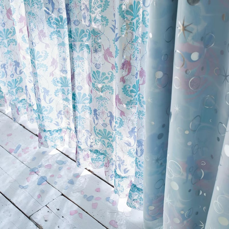 Disney Ariel Blackout Window Screen Curtains 4-Pack