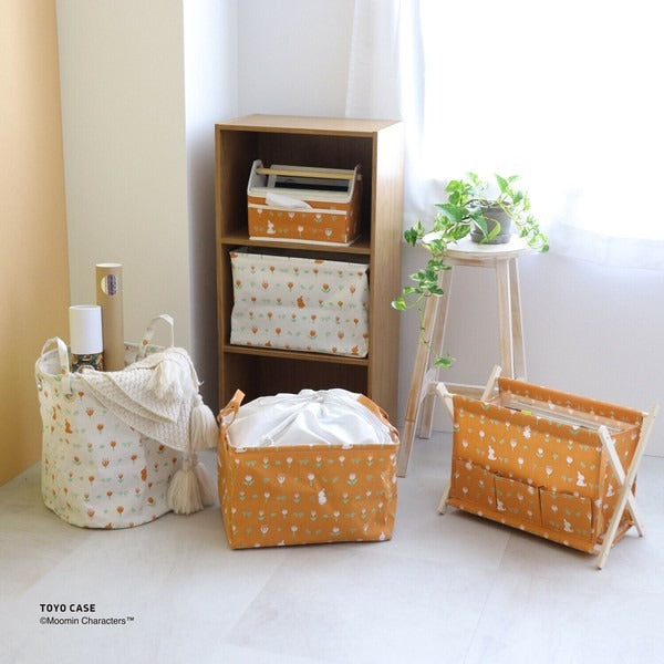 Moomin Storage Basket Orange / White