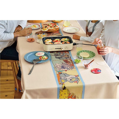 Tom and Jerry Water-repellent Tablecloth With Comic Print