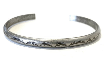 Smoked Vintage Finish Bangle Bracelet