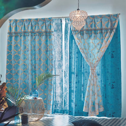 Jasmine Foil-printed Double-layered Blackout Curtains