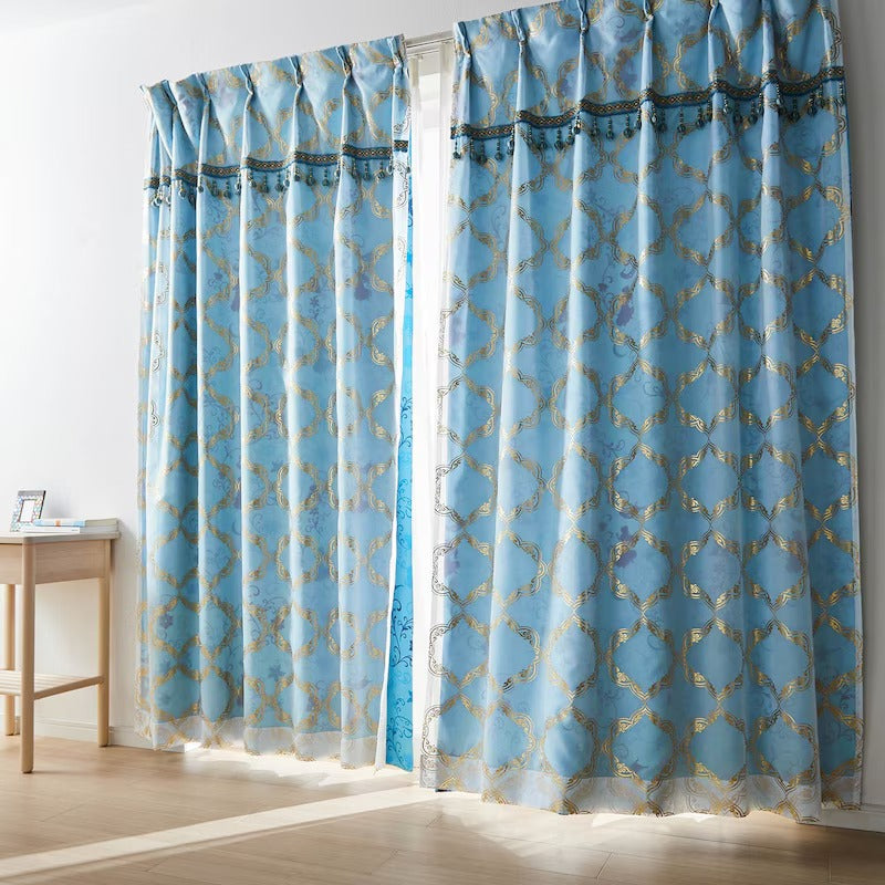 Jasmine Foil-printed Double-layered Blackout Curtains