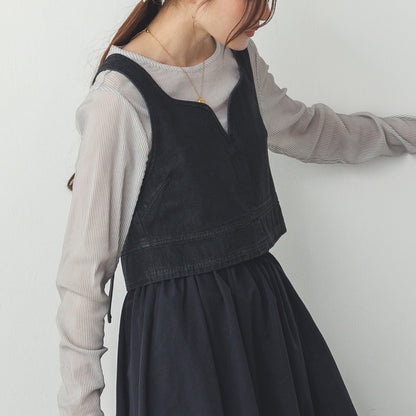 Hunch Slub Denim Bustier