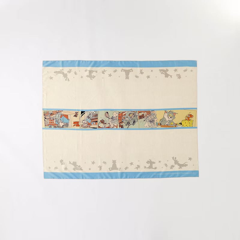 Tom and Jerry Water-repellent Tablecloth With Comic Print