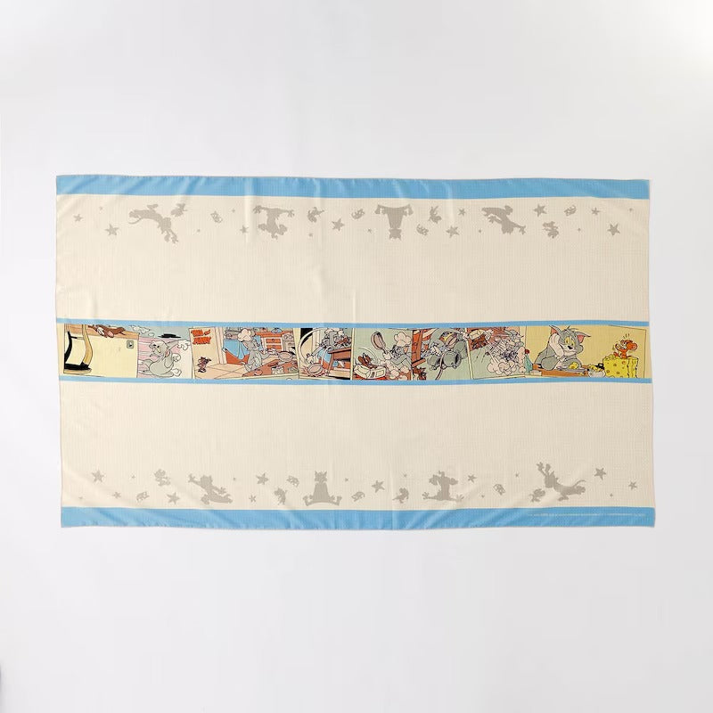 Tom and Jerry Water-repellent Tablecloth With Comic Print