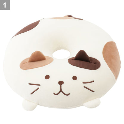 Fukufuku Nyanko Soft Round Seat Cushion