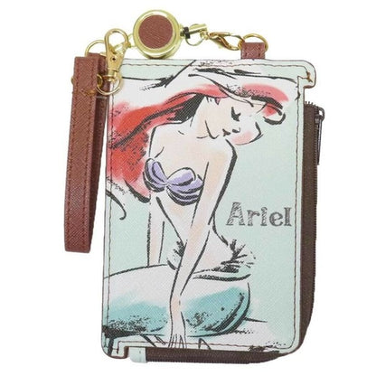 The Little Mermaid Watercolor Pattern Tri-fold Wallet & Card Holder