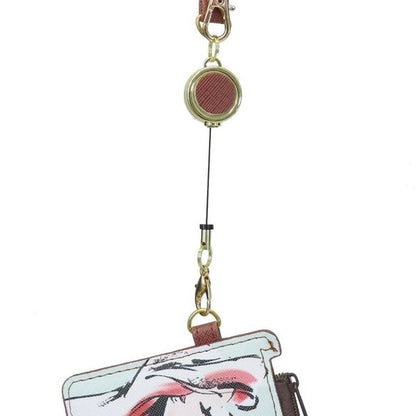 The Little Mermaid Watercolor Pattern Tri-fold Wallet & Card Holder