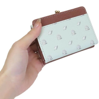 The Little Mermaid Watercolor Pattern Tri-fold Wallet & Card Holder