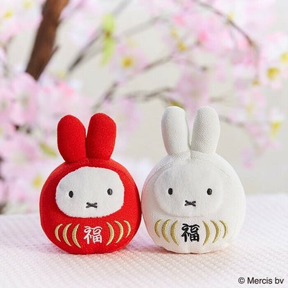 Miffy Lucky Daruma Red and White Set
