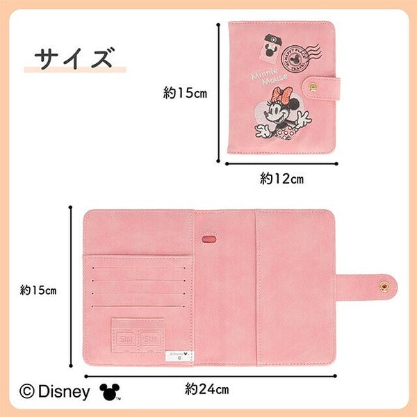 Disney Characters Ribbon Stamp Passport Case