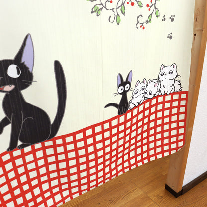 Ghibli Kiki's Delivery Service Jiji and the Children Door Curtain Made in Japan