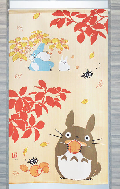 Ghibli My Neighbor Totoro Fruitful Autumn Door Curtain Made in Japan