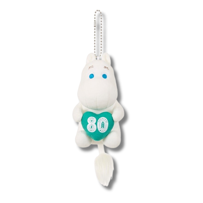 Moomin 80th anniversary Logo Keychain